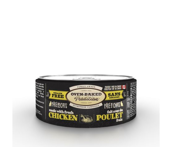 OBT - Pâté de poulet pour chat. Bêtes Gourmandes, boutique spécialisée alimentation, éducation et sports pour chiens à Québec.