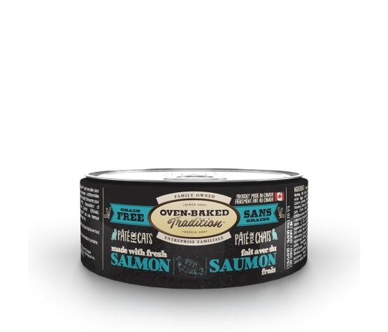 OBT - Pâté de saumon pour chat. Bêtes Gourmandes, boutique spécialisée alimentation, éducation et sports pour chiens à Québec.