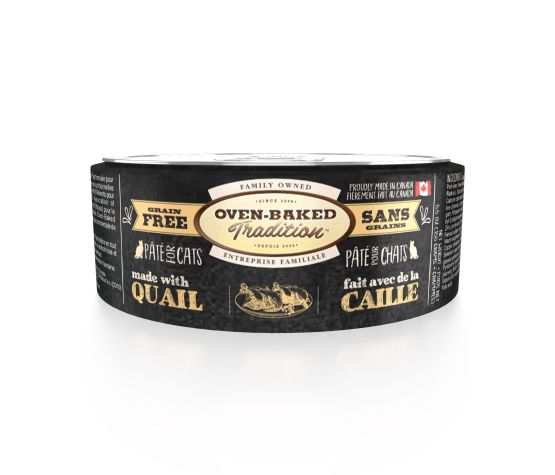 OBT - Pâté de caille pour chat. Bêtes Gourmandes, boutique spécialisée alimentation, éducation et sports pour chiens à Québec.
