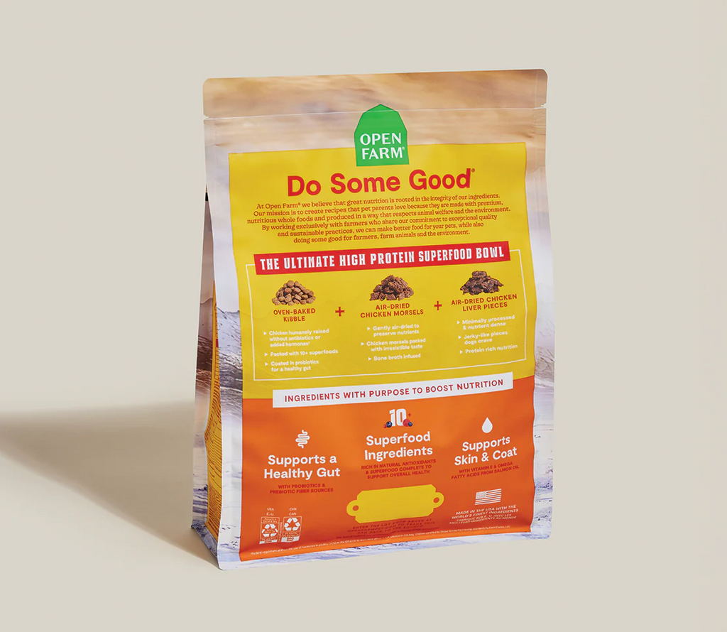 OPEN FARM - Epic Blend poulet & superaliments. Bêtes Gourmandes, boutique spécialisée alimentation, éducation et sports pour chiens à Québec.