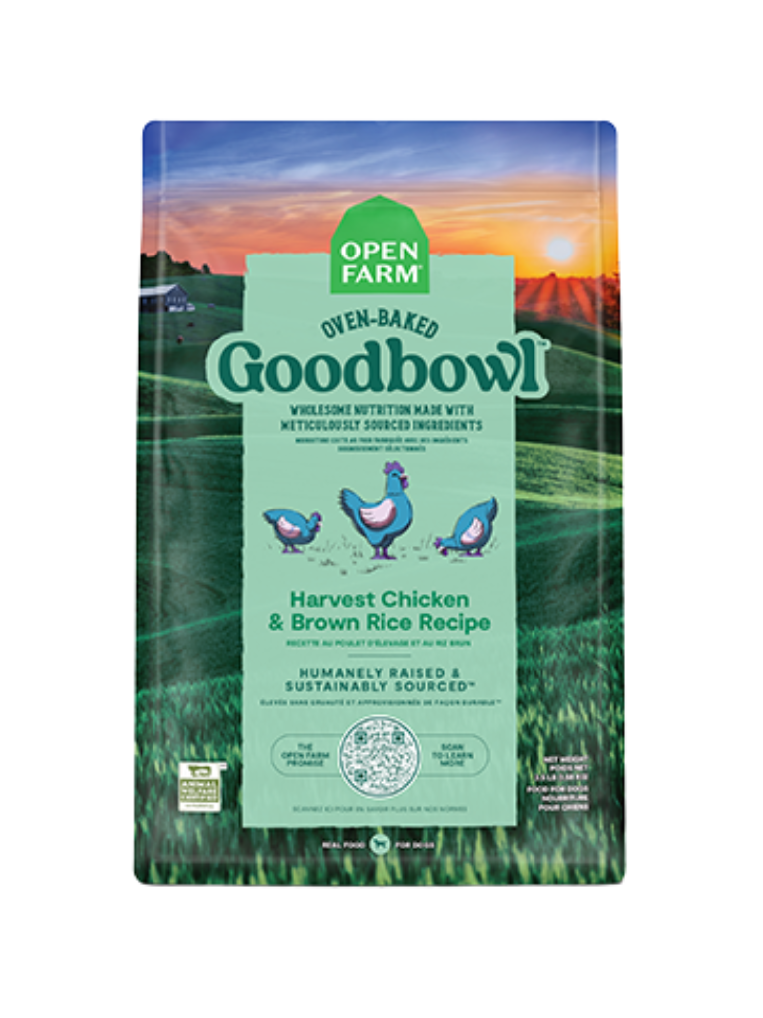 OPENFARM - Goodbowl poulet et riz brun. Bêtes Gourmandes, boutique spécialisée alimentation, éducation et sports pour chiens à Québec.