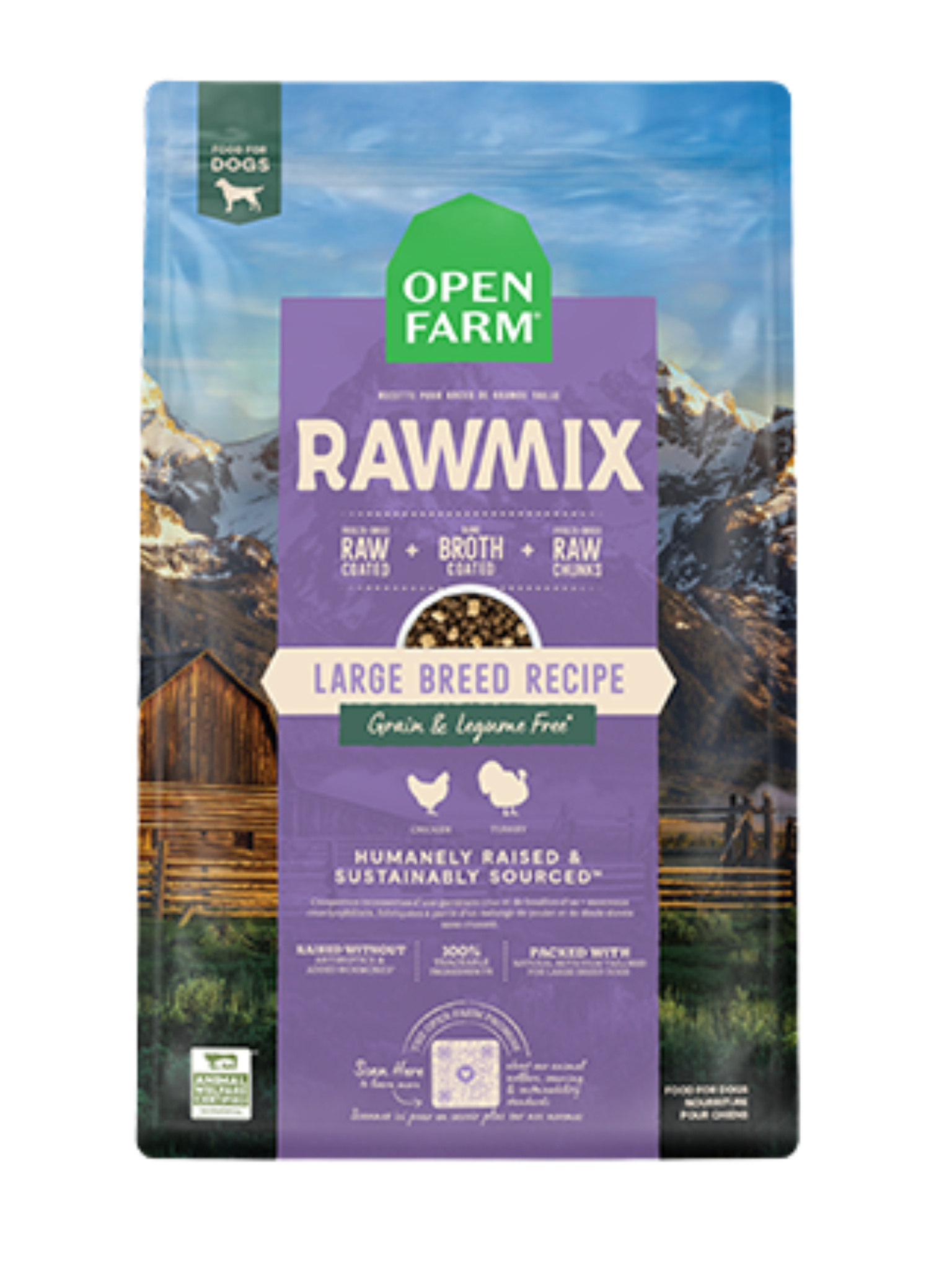 OPENFARM - Rawmix grandes races. Bêtes Gourmandes, boutique spécialisée en alimentation, éducation et sports attelés à Québec.