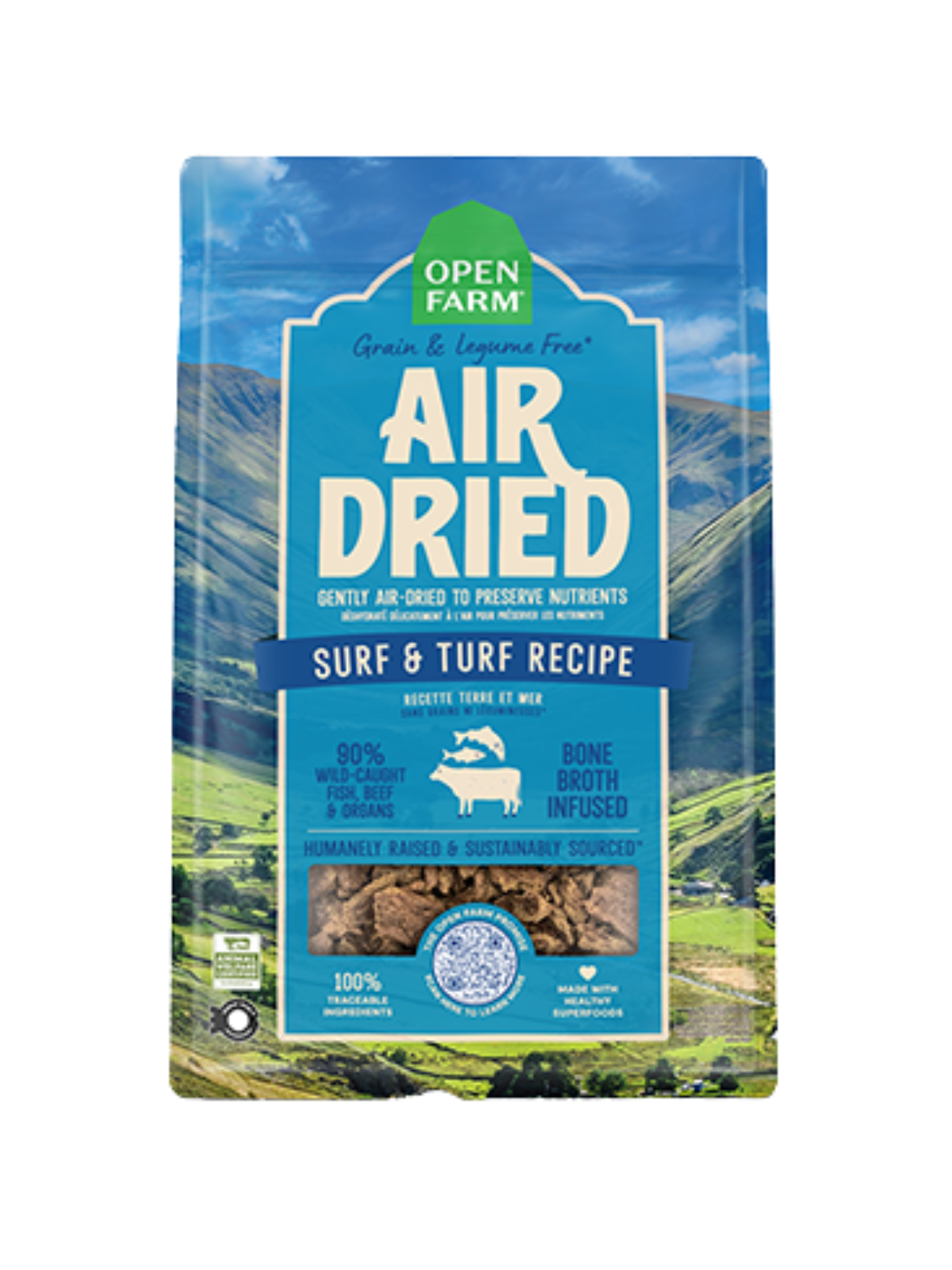 OPEN FARM - Gâterie séché à froid terre & mer. Bêtes Gourmandes, boutique spécialisée alimentation, éducation et sports pour chiens à Québec.