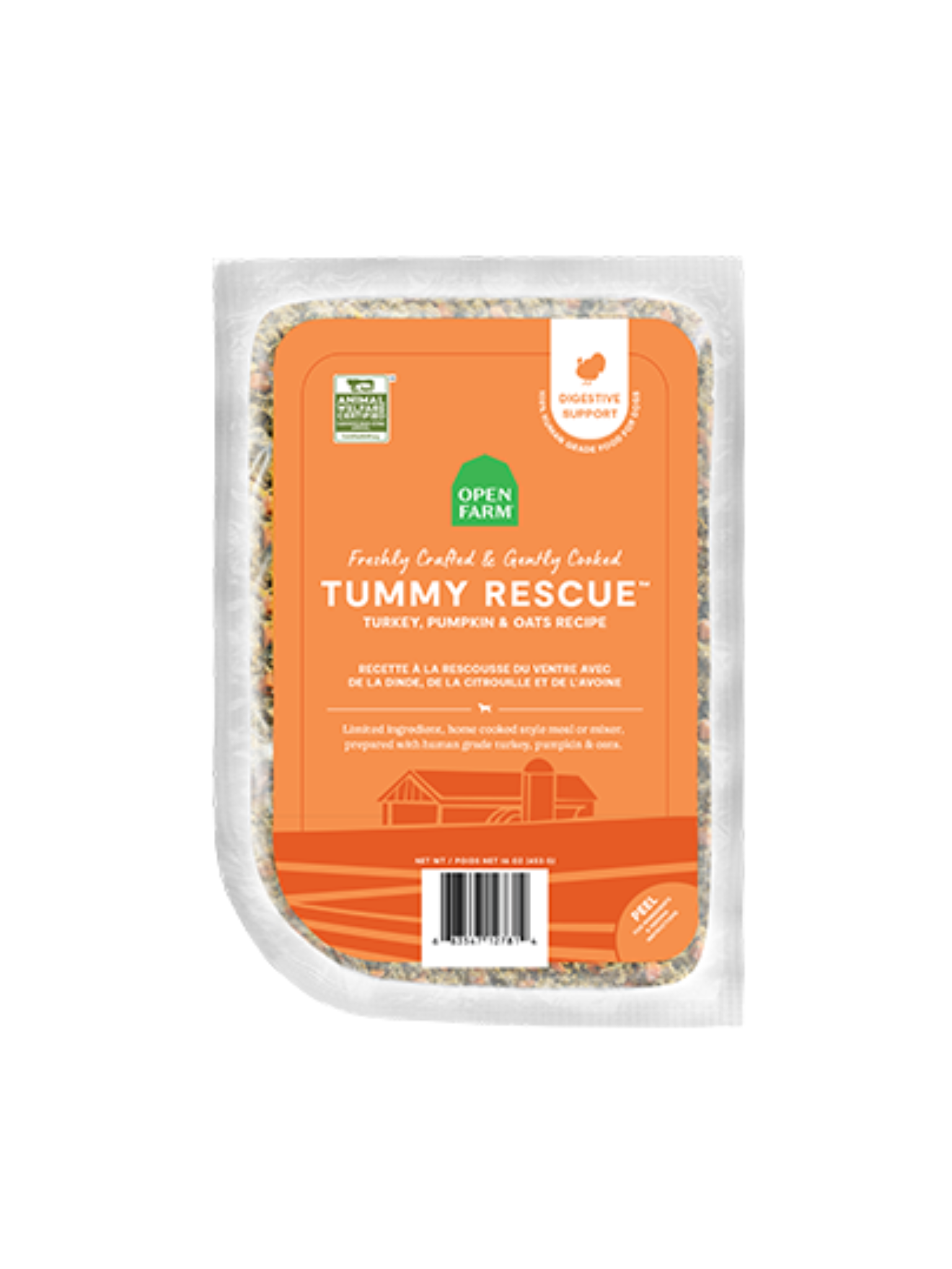 OPEN FARM - Recette légèrement cuite dinde & citrouille 16oz. Bêtes Gourmandes, boutique spécialisée alimentation, éducation et sports pour chiens à Québec.