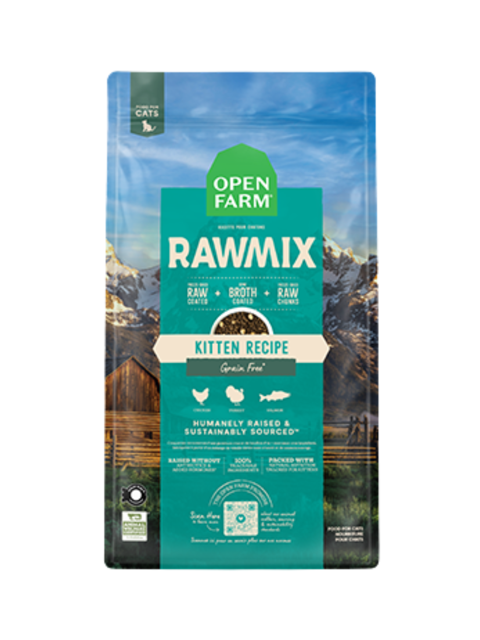 OPENFARM - Rawmix chaton sans grains. Bêtes Gourmandes, boutique spécialisée en alimentation, éducation et sports attelés à Québec.