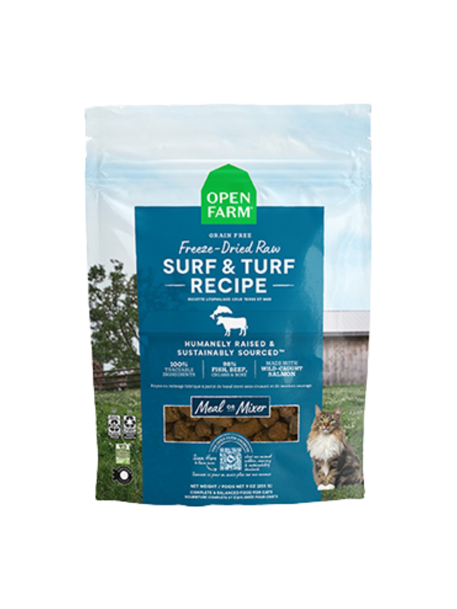 OPEN FARM - Morceaux de lyophilisé terre et mer pour chat