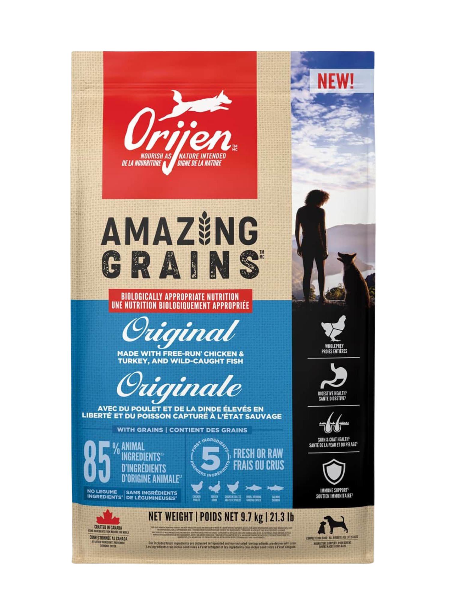 ORIJEN - Recette original avec grains