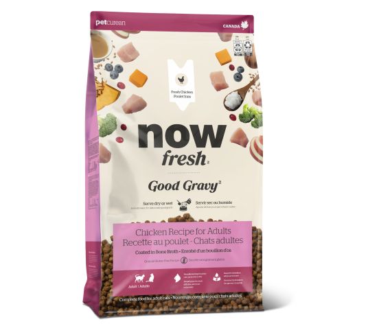 NOW FRESH - Good gravy poulet sans grains pour chat. Bêtes Gourmandes, boutique spécialisée alimentation, éducation et sports pour chiens à Québec.