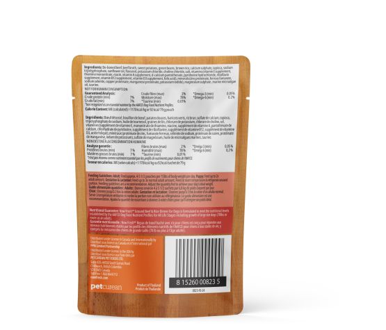 NOW FRESH - Nourriture humide sans grains pour chien boeuf & riz 2.8oz. Bêtes Gourmandes, boutique spécialisée alimentation, éducation et sports pour chiens à Québec.