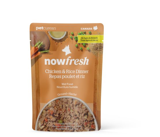 NOW FRESH - Nourriture humide sans grains pour chien poulet & riz 2.8oz. Bêtes Gourmandes, boutique spécialisée alimentation, éducation et sports pour chiens à Québec.