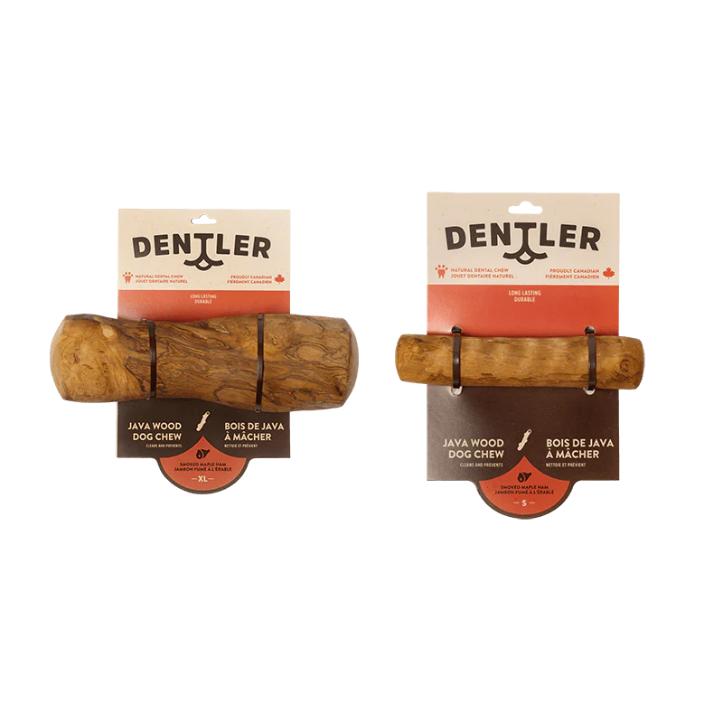 Dentler - Bois Java Fumé Érable. Bêtes Gourmandes, spécialiste en nourriture et produits pour chien et chat en ligne et en magasin à Québec.
