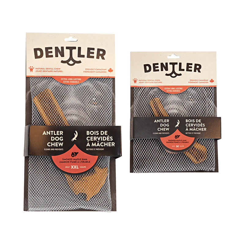 Dentler - Bois De Cervidé Fumé. Bêtes Gourmandes, spécialiste en nourriture et produits pour chien et chat en ligne et en magasin à Québec.