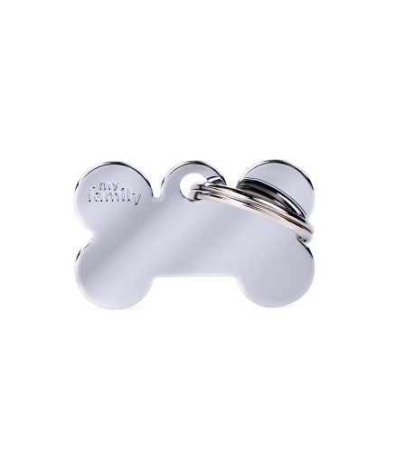 MYFAMILY - Médaille os chrome