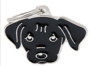 MYFAMILY - Médaille Labrador noir