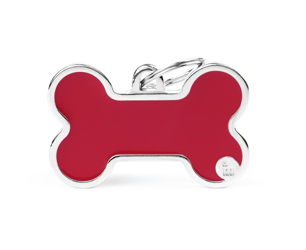 MYFAMILY - Médaille os rouge fait main