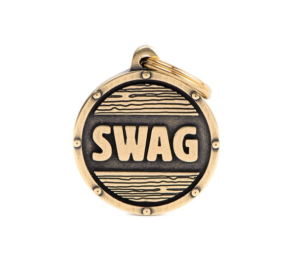 MYFAMILY - Médaille Swag en laiton anglais