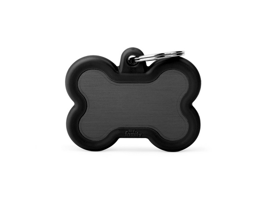 MYFAMILY - Médaille Os Silencieux noir