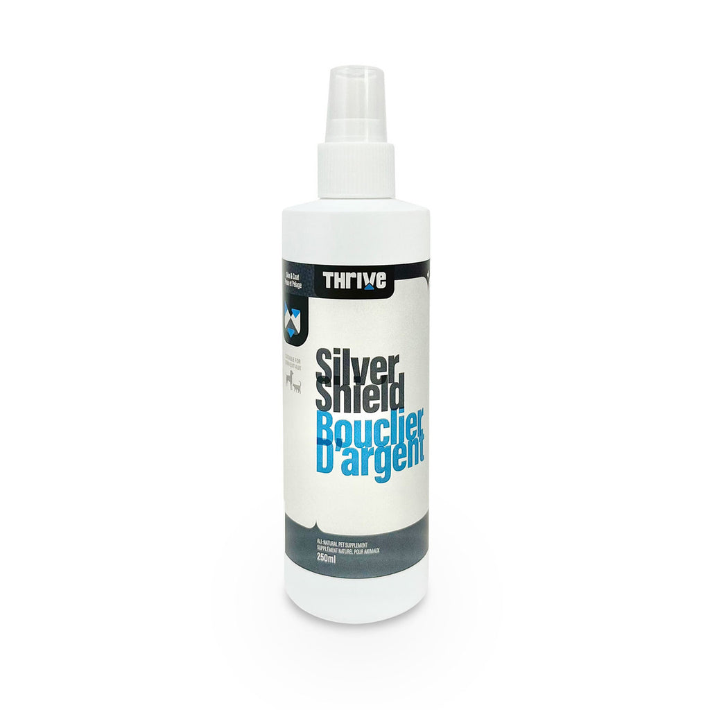 THRIVE - Bouclier d'argent 250ml. Bêtes Gourmandes, boutique spécialisée alimentation, éducation et sports pour chiens à Québec.