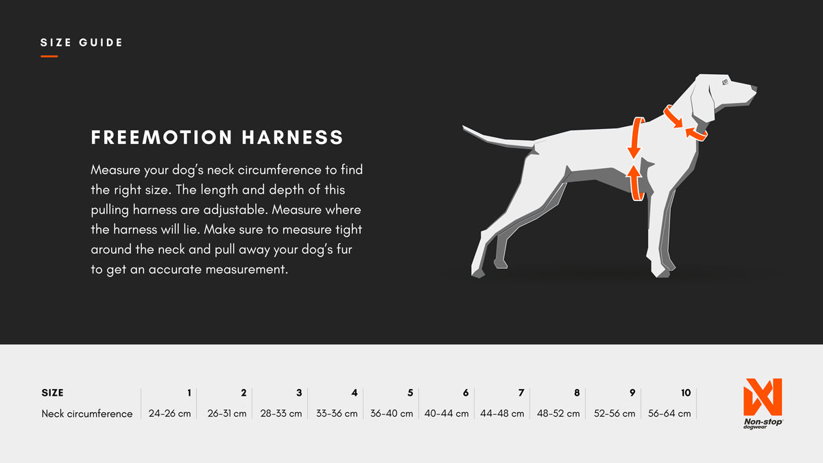 NON-STOP - Harnais de traction Freemotion noir