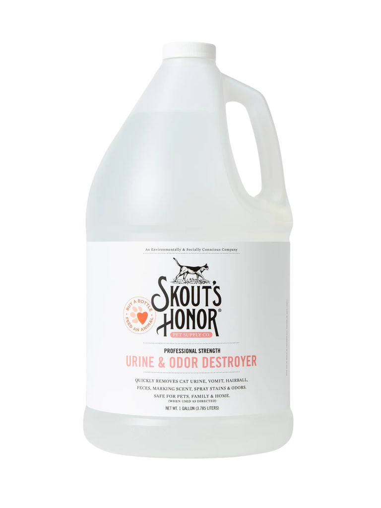 SKOUT'S HONOR - Neutralisant d'odeur d'urine (chat). Bêtes Gourmandes, boutique spécialisée alimentation, éducation et sports pour chiens à Québec.