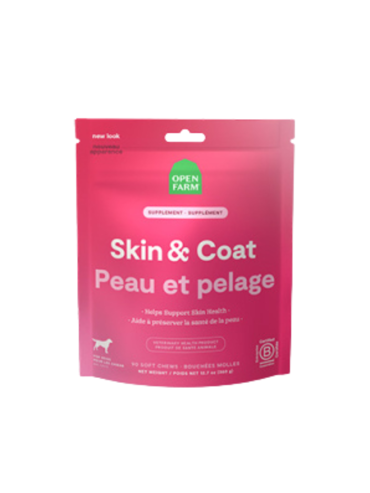 OPEN FARM - Supplément peau & pelage en bouché 12.5 oz