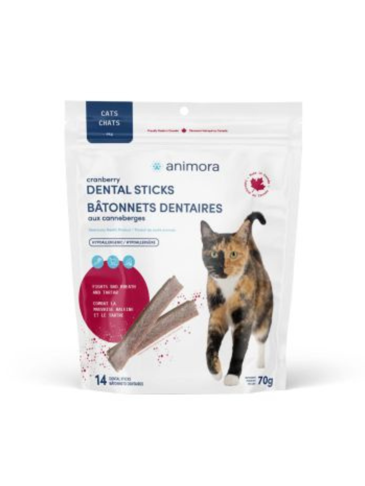 ANIMORA - Bâtonnet dentaire pour chat