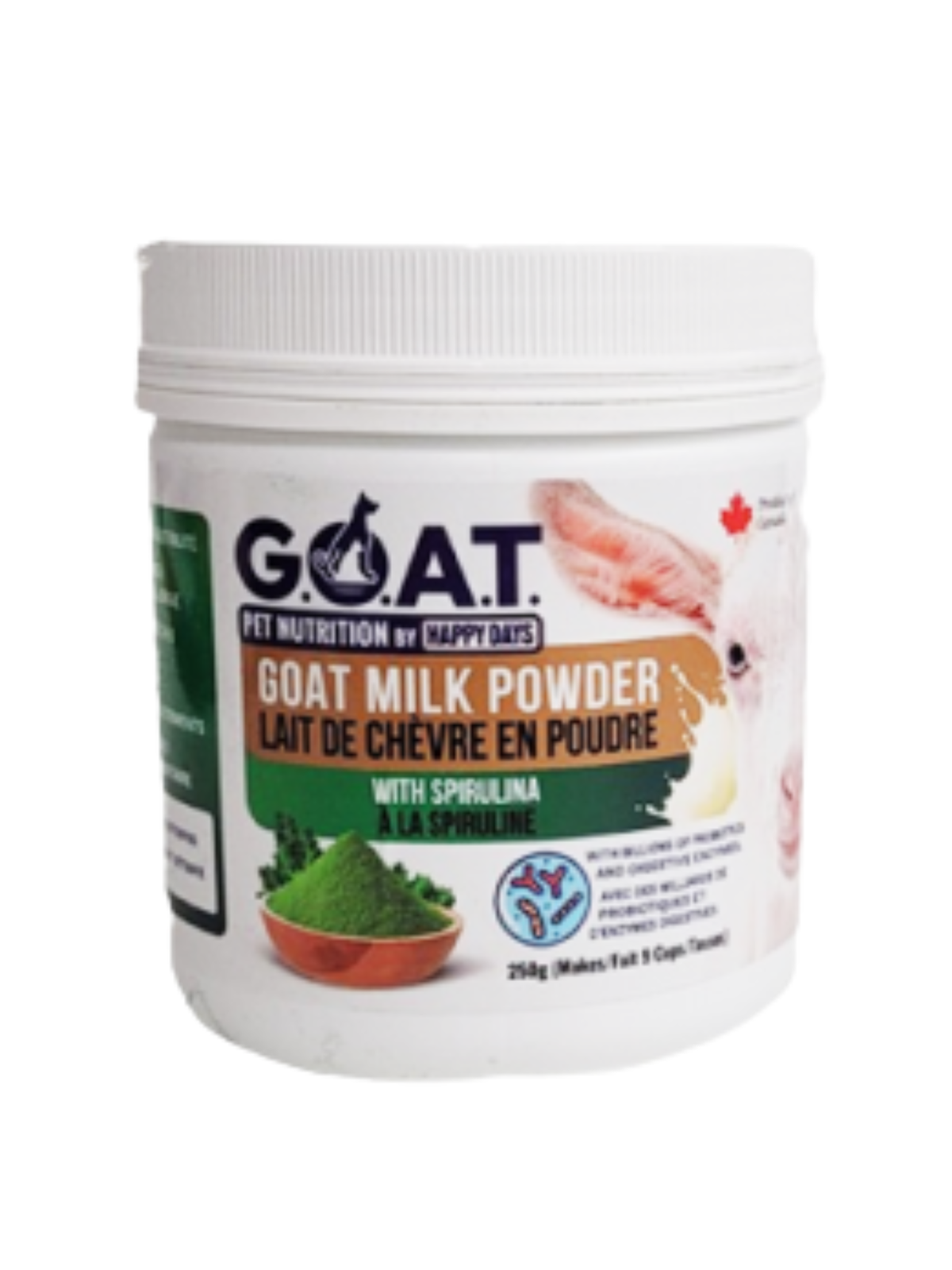 HAPPYDAYS - Lait de chèvre en poudre avec spiruline 250g