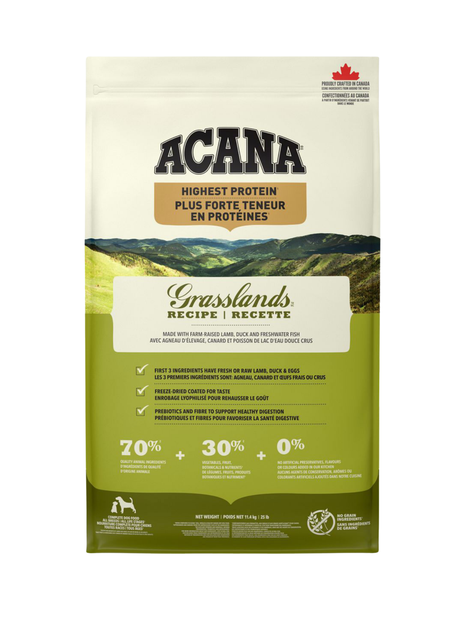 ACANA - Grasslands, haute teneur en protéine