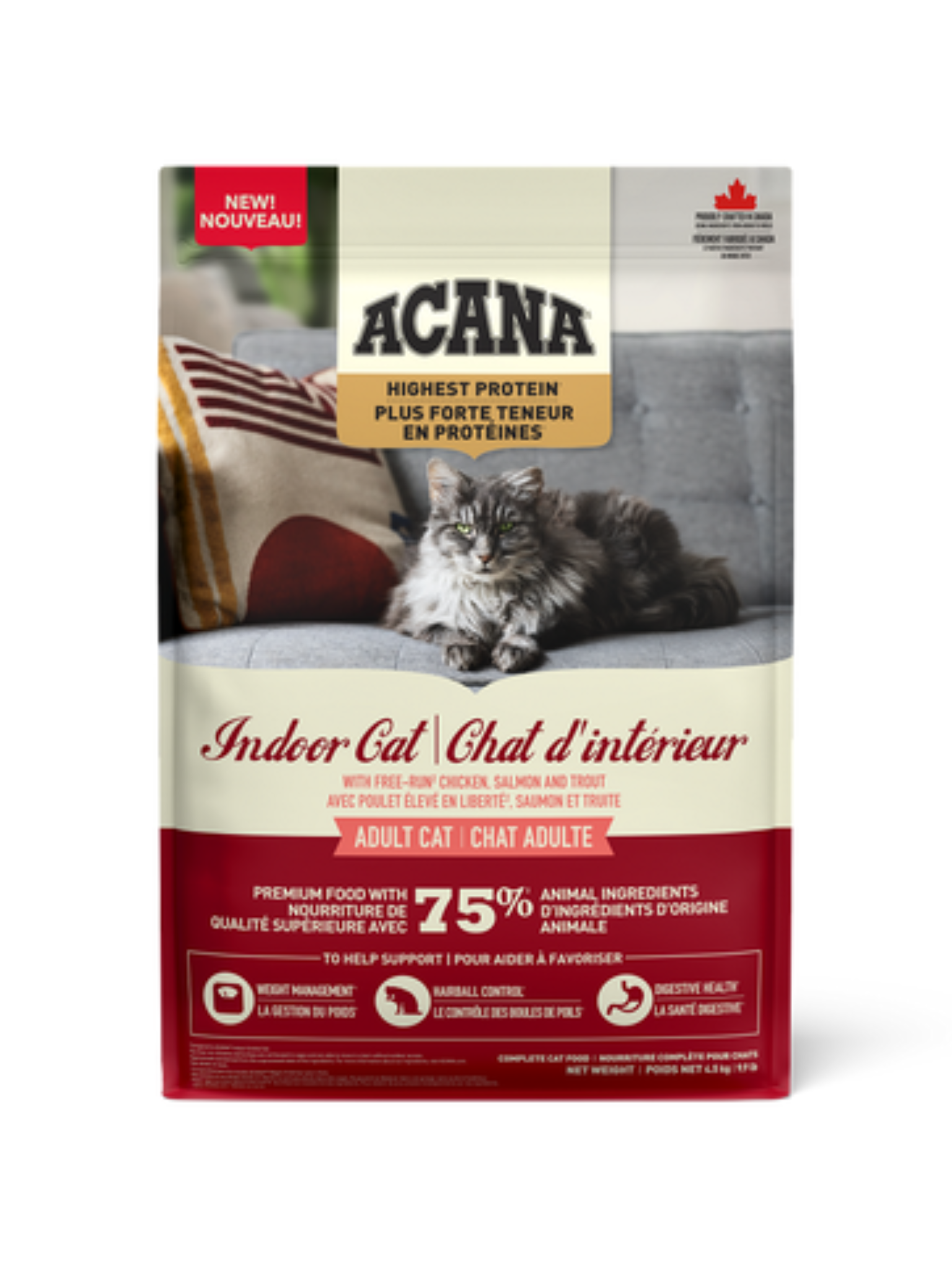 ACANA - Nourriture pour chat d'intérieur. Bêtes Gourmandes, boutique spécialisée alimentation, éducation et sports pour chiens à Québec.
