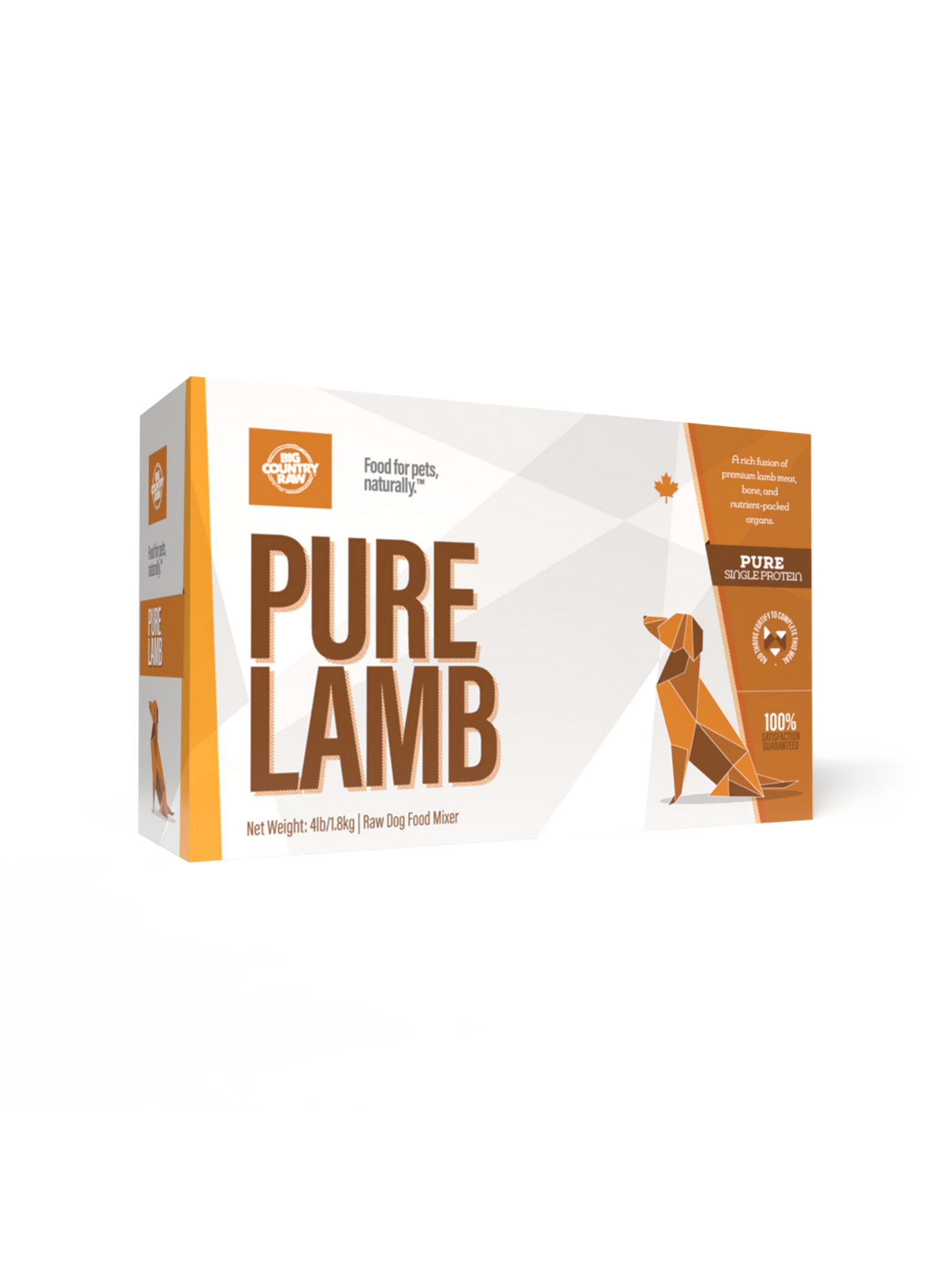 Big Country Raw Pure canard 4lbs. Bêtes Gourmandes, boutique spécialisée alimentation, éducation et sports pour chiens à Québec.