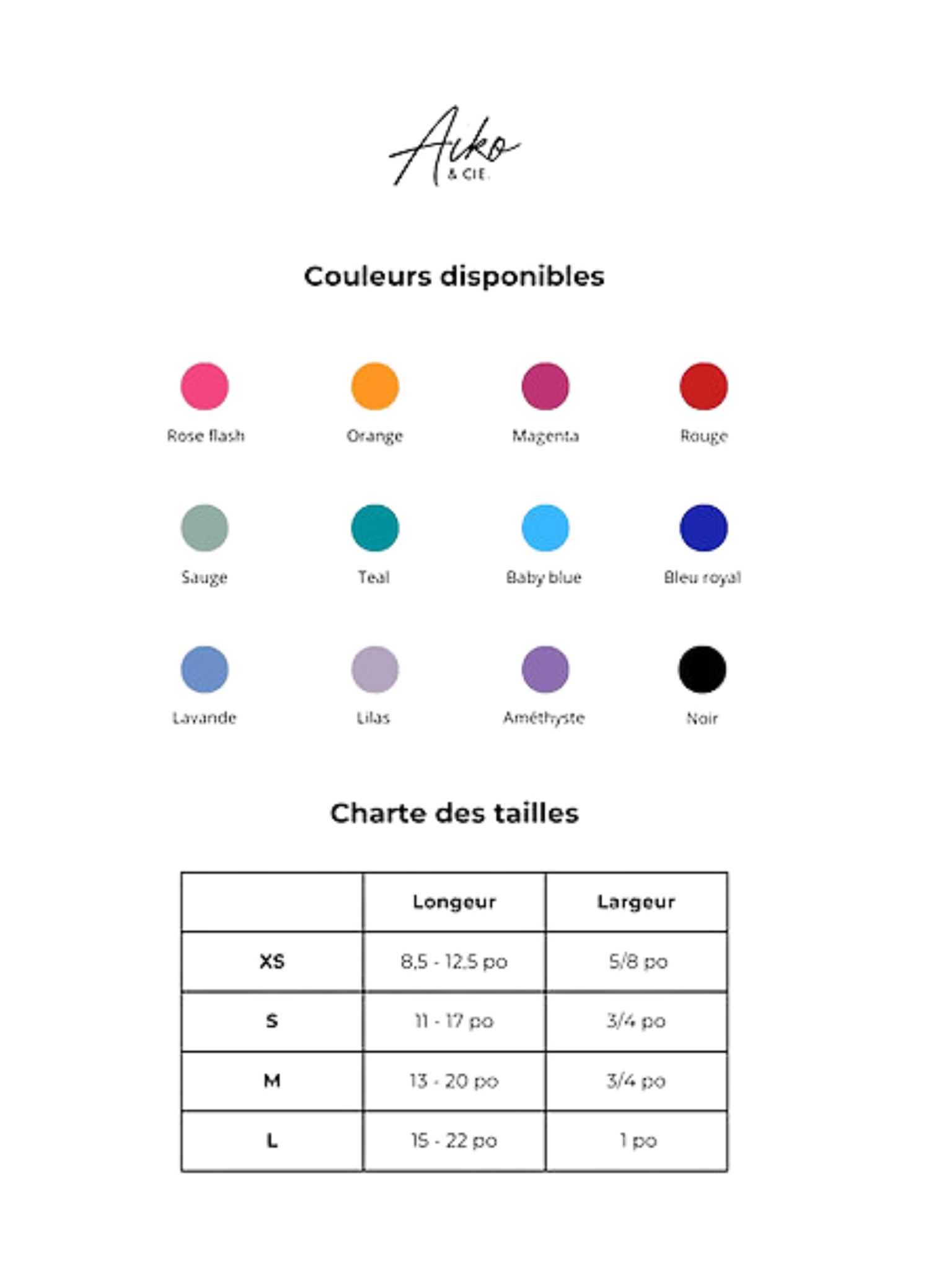 AIKO & CIE - Collier ajustable en biothane