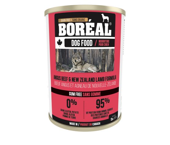 BORÉAL - Nourriture humide pour chien boeuf angus & agneau. Bêtes Gourmandes, boutique spécialisée alimentation, éducation et sports pour chiens à Québec.