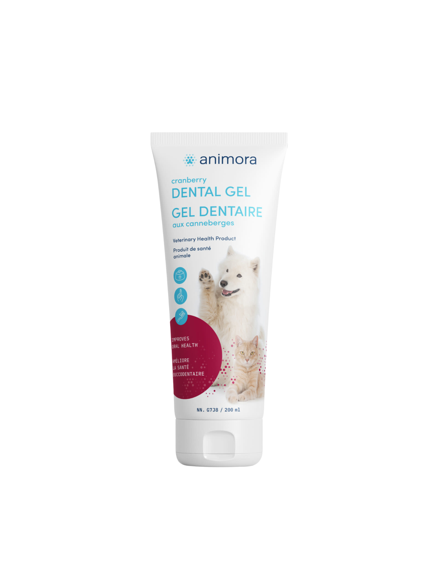 Animora - Gel Dentaire Aux Canneberges. Bêtes Gourmandes, spécialiste en nourriture et produits pour chien et chat en ligne et en magasin à Québec.