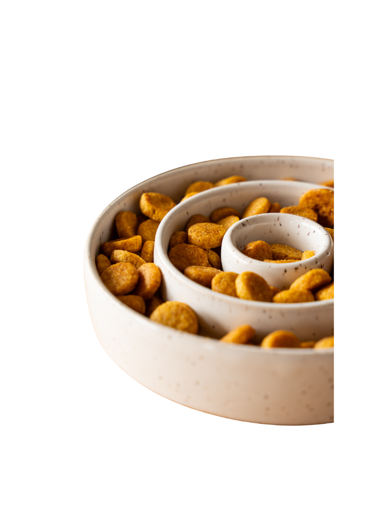 ATELIER BORÉAL - Bol en céramique ralentisseur 6po. Bêtes Gourmandes, boutique spécialisée alimentation, éducation et sports pour chiens à Québec.