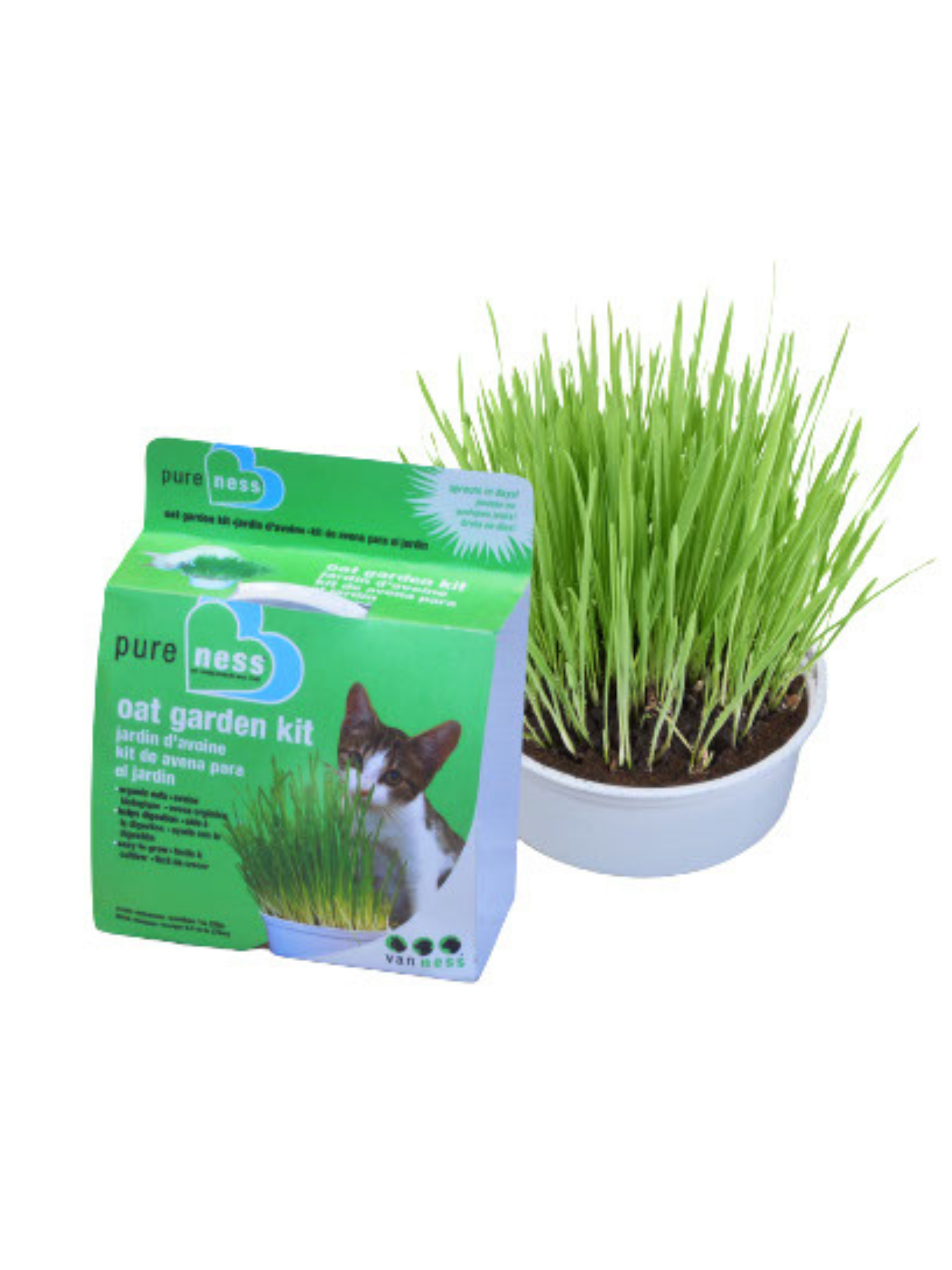 VAN NESS - Jardin d'avoine pour chat. Bêtes Gourmandes, boutique spécialisée alimentation, éducation et sports pour chiens à Québec.