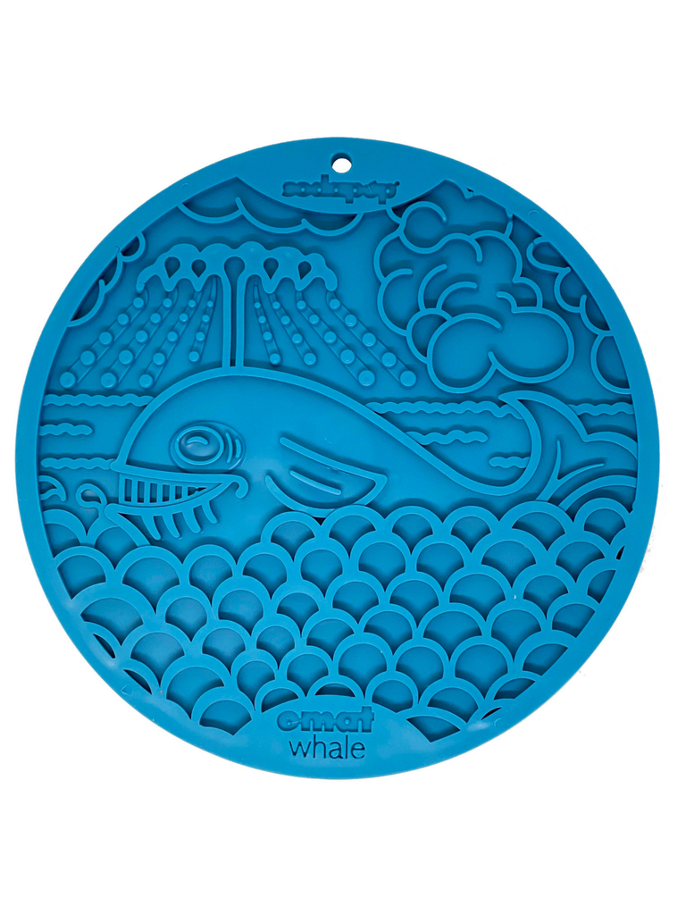 SODAPUP - Tapis de lèche "eMat whale". Bêtes Gourmandes, boutique spécialisée alimentation, éducation et sports pour chiens à Québec.