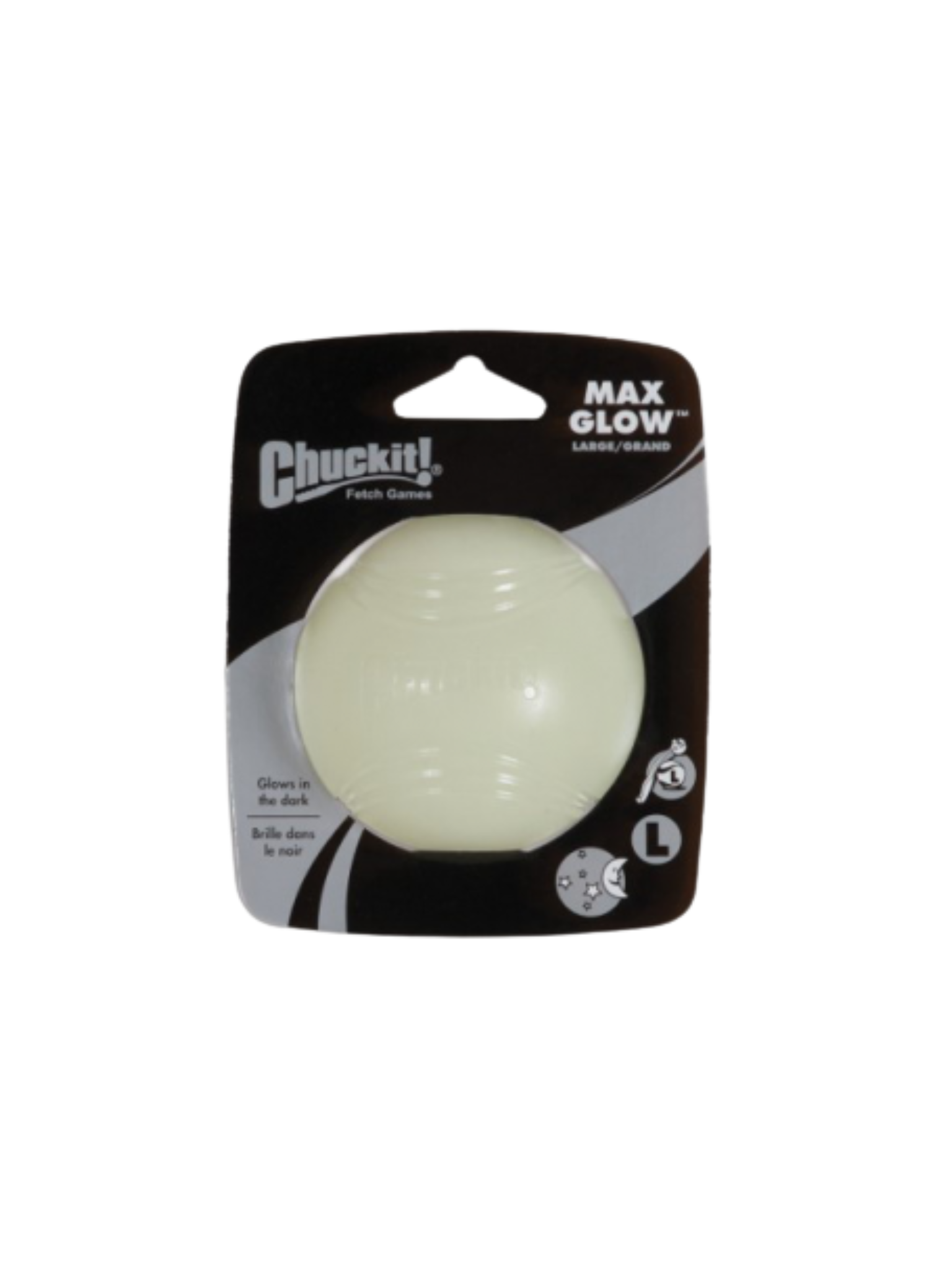 CHUCKIT! - Balle photoluminescente. Bêtes Gourmandes, boutique spécialisée en alimentation, éducation et sports attelés à Québec.