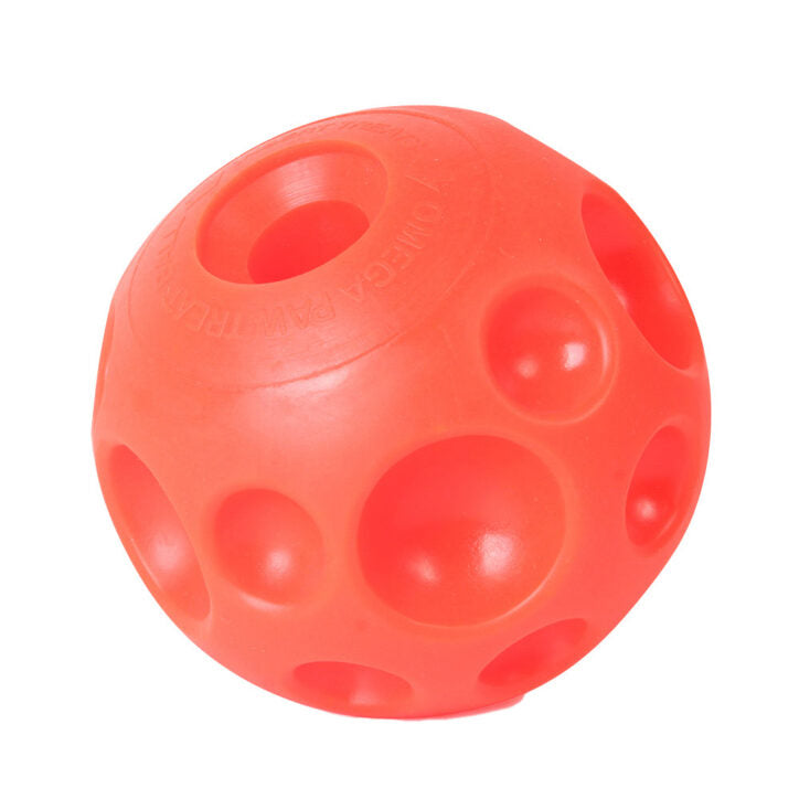 OMEGA PAW - Balle distributrice orange large. Bêtes Gourmandes, boutique spécialisée alimentation, éducation et sports pour chiens à Québec.