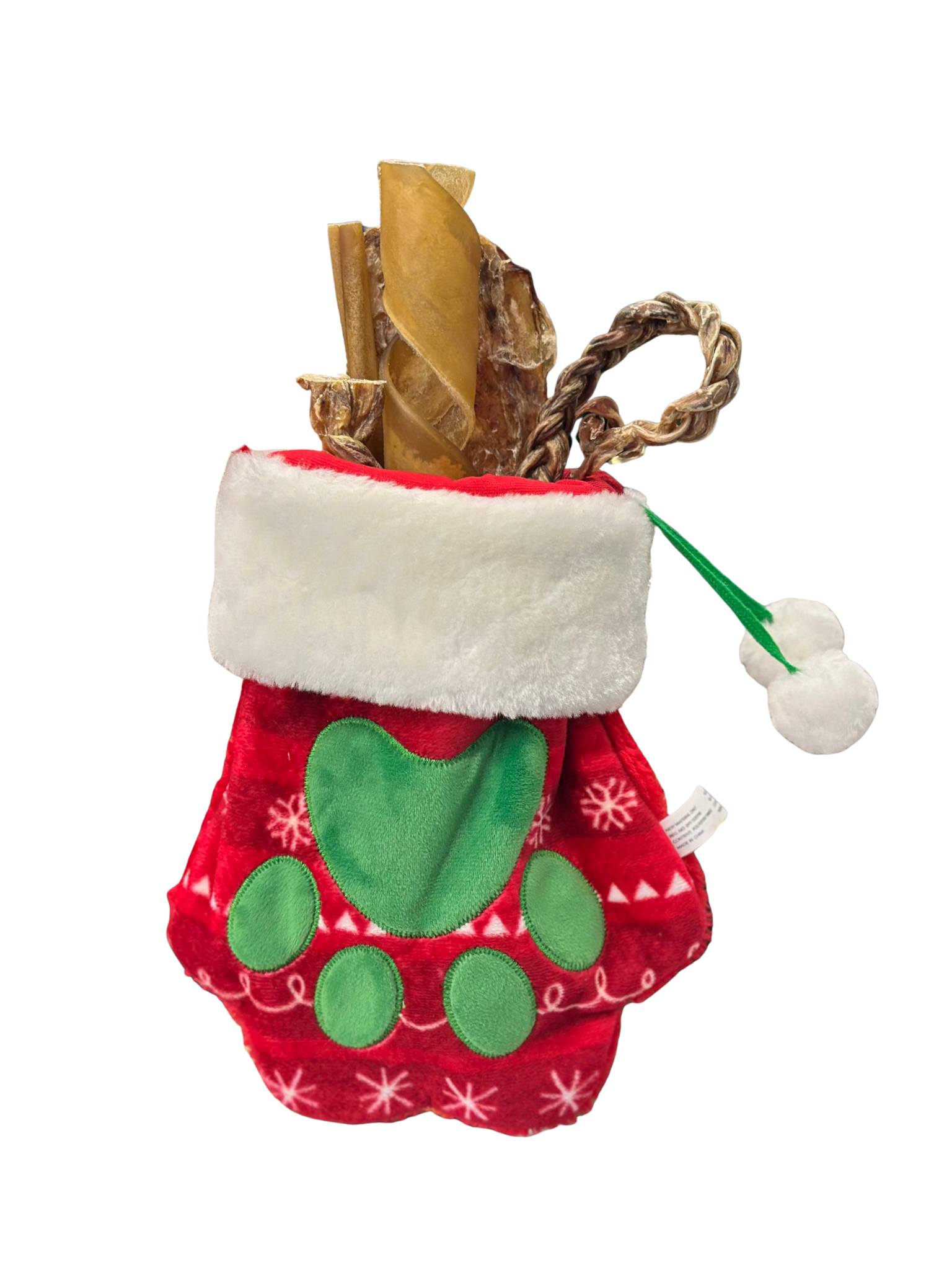 Bas de Noël Bêtes Gourmandes X Vrac pour chien. Bêtes Gourmandes, boutique spécialisée alimentation, éducation et sports pour chiens à Québec.