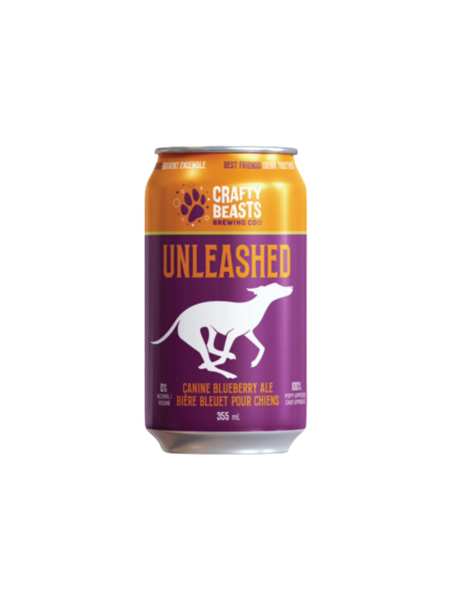 CRAFTY BEAST - Bière au bleuet pour chien. Bêtes Gourmandes, boutique spécialisée alimentation, éducation et sports pour chiens à Québec.