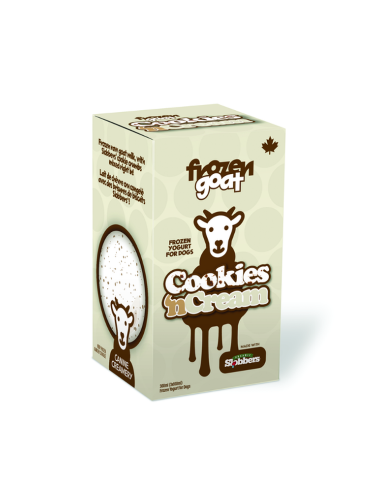 BIG COUNTRY RAW - Lait de chèvre glacé biscuit/crème. Bêtes Gourmandes, boutique spécialisée alimentation, éducation et sports pour chiens à Québec.