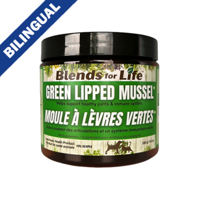BLENDS FOR LIFE - Moule verte 160g. Bêtes Gourmandes, boutique spécialisée alimentation, éducation et sports pour chien à Québec.