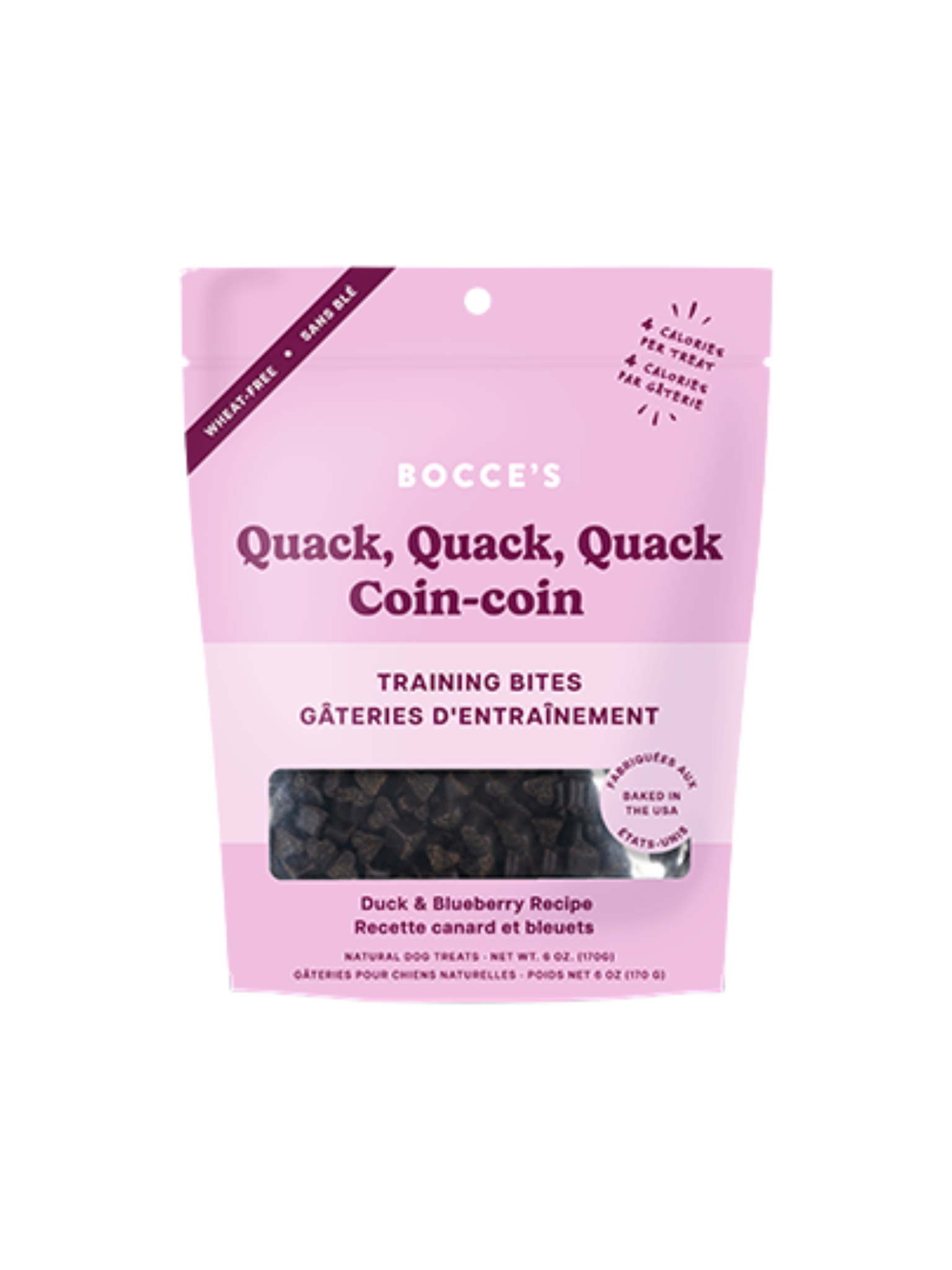 BOCCE'S - Gâteries d'entrainement au canard 6oz. Bêtes Gourmandes, boutique spécialisée alimentation, éducation et sports pour chiens à Québec.