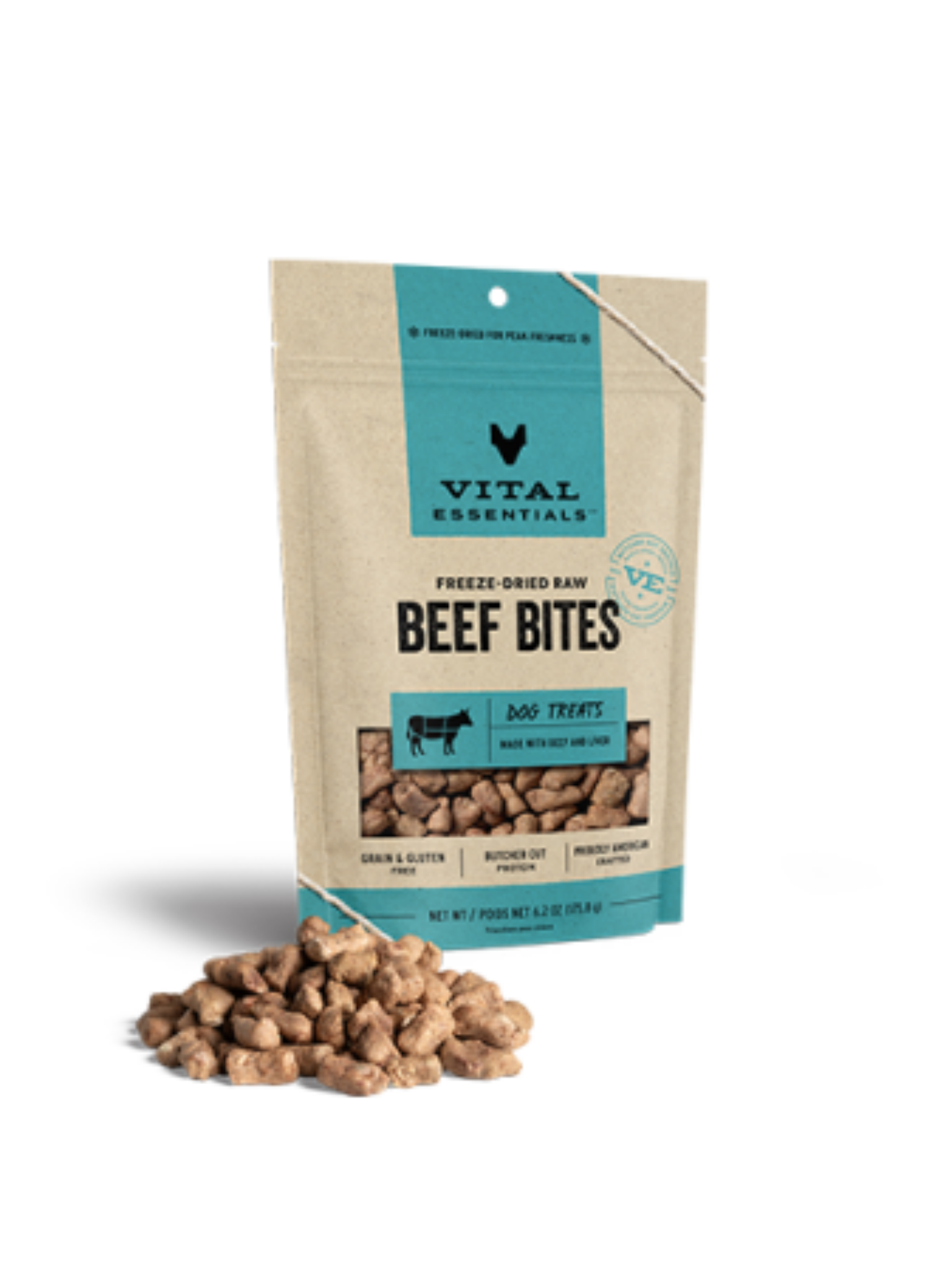VE - Boeuf lyophilisé MIX-IN 6.2oz. Bêtes Gourmandes, boutique spécialisée alimentation, éducation et sports pour chiens à Québec.