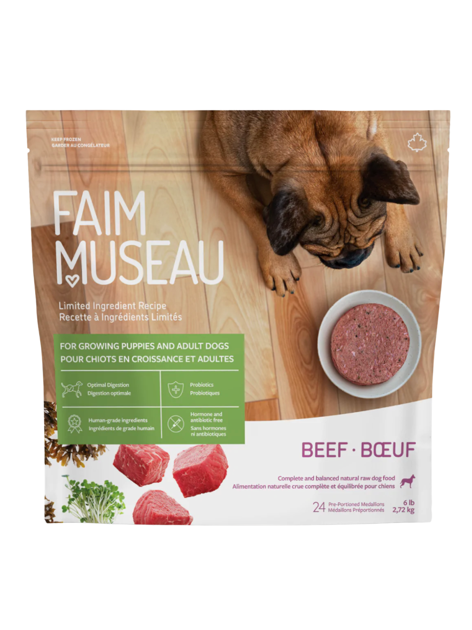 FAIM MUSEAU - Simplement boeuf pour chien
