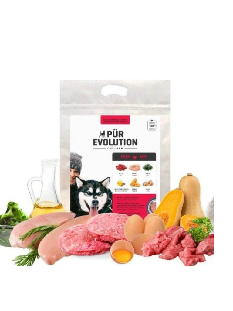 Pür Évolution - Boeuf & Poulet. Bêtes Gourmandes, spécialiste en nourriture et produits pour chien et chat en ligne et en magasin à Québec.