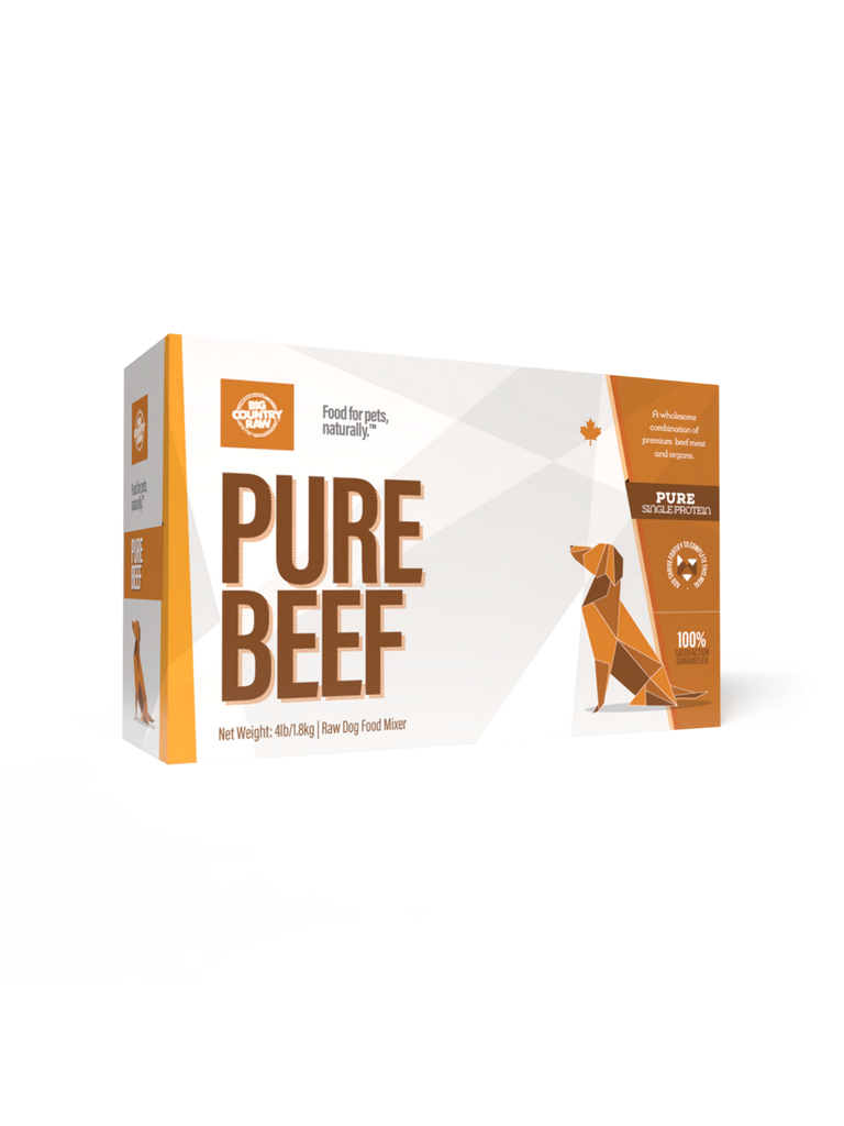 Big Country Raw Pure canard 4lbs. Bêtes Gourmandes, boutique spécialisée alimentation, éducation et sports pour chiens à Québec.