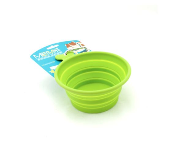MESSY MUTTS - Bol rétractable en silicone (3 tasses). Bêtes Gourmandes, boutique spécialisée alimentation, éducation et sports pour chiens à Québec.