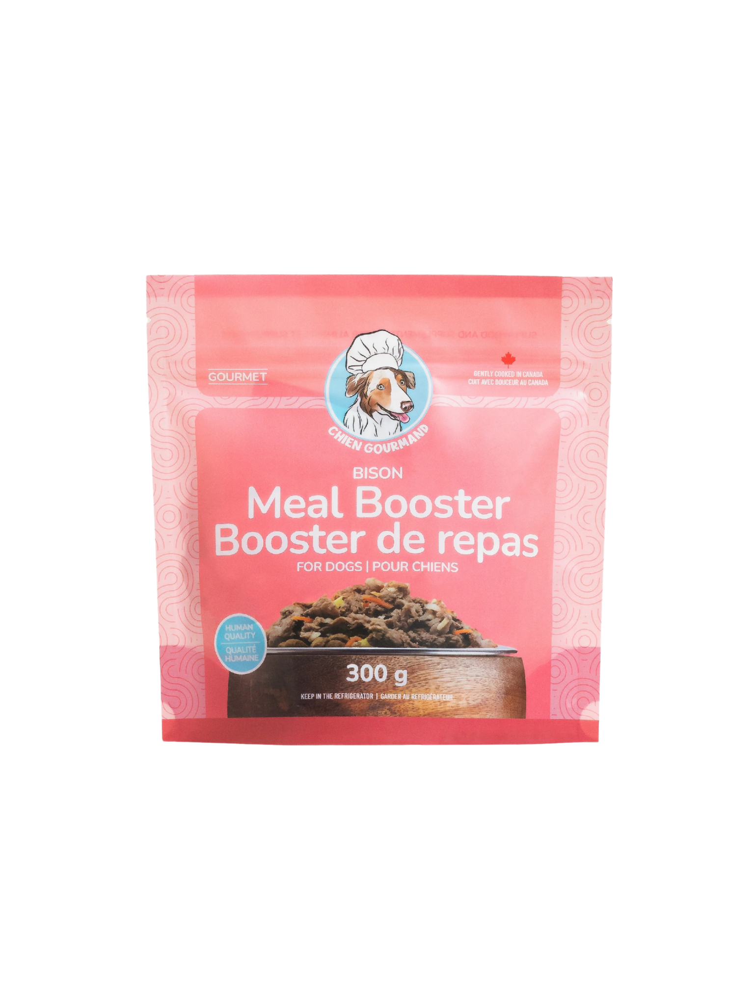 CHIEN GOURMAND - Booster de repas au bison pour chien . Bêtes Gourmandes, boutique spécialisée alimentation, éducation et sports pour chiens à Québec.