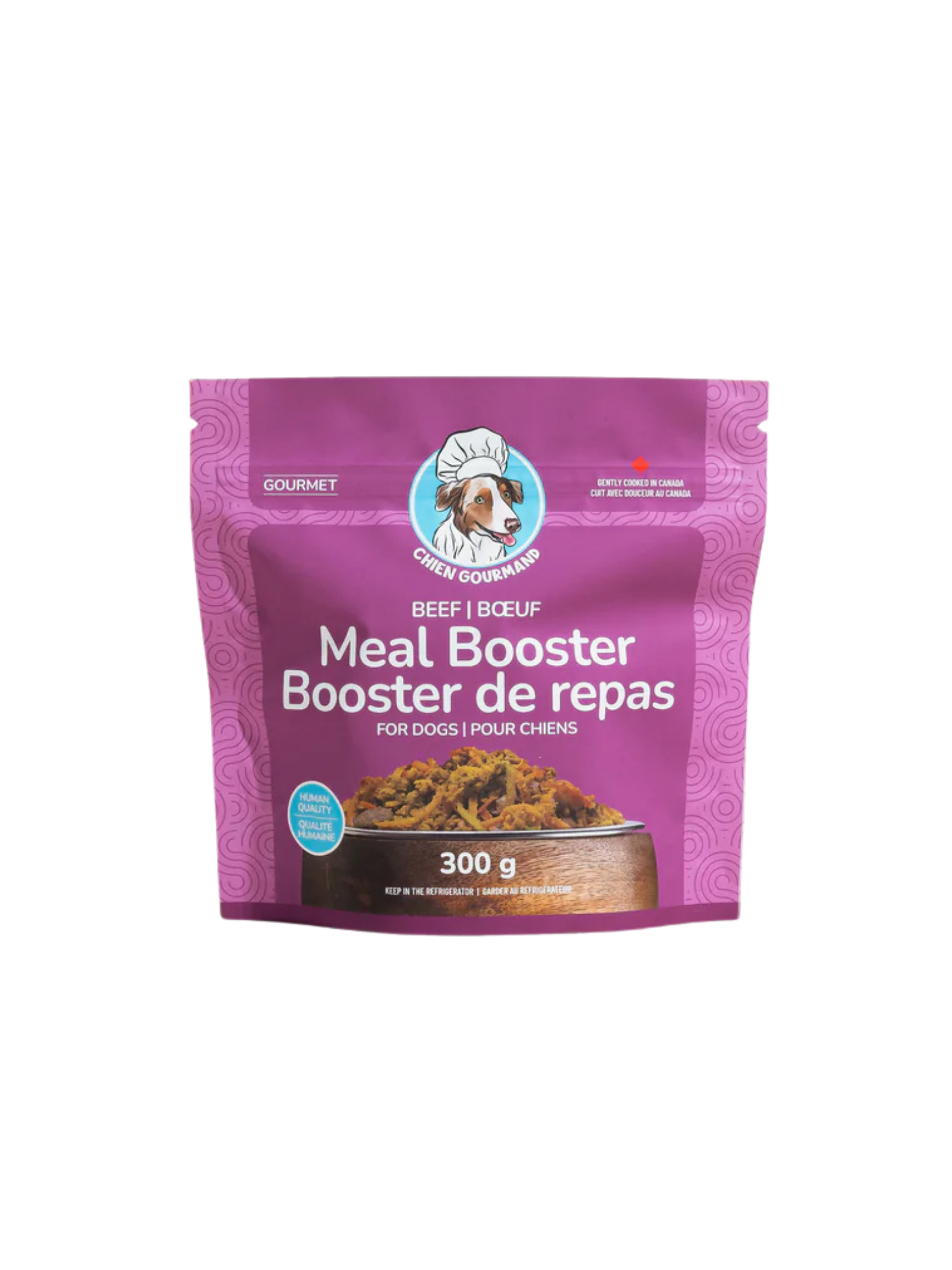 CHIEN GOURMAND - Booster de repas au boeuf. Bêtes Gourmandes, boutique spécialisée alimentation, éducation et sports pour chiens à Québec.